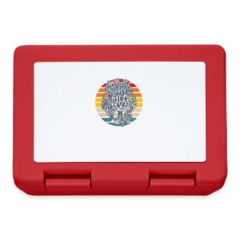 Retro Vintage Fungi Mushroom - Lunchbox - red - Front