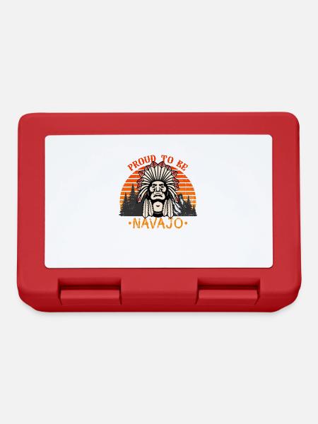 Fier d’être amérindien Navajo - Boîte à goûter - rouge