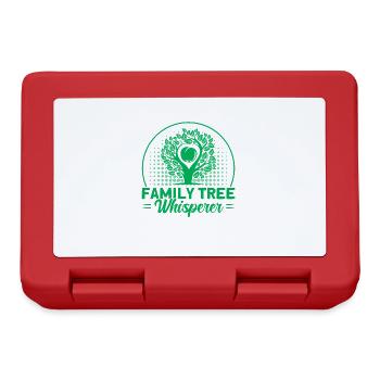Généalogie Arbre généalogique Histoire familiale Cadeau - Boîte à goûter - rouge - Devant