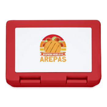 Kolumbianische Arepa Arepas Arepa Geschenk - Brotdose - Rot - Vorne