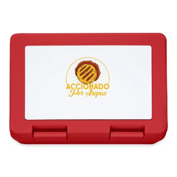 Arepas Arepa Venezolanisches Essen Geschenk - Brotdose - Rot - Vorne