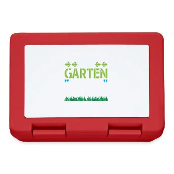 Mon jardin Mes règles Jardinage - Boîte à goûter - rouge - Devant
