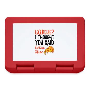 Exercice Je pensais que vous aviez dit tranche supplémentaire drôle - Boîte à goûter - rouge - Devant