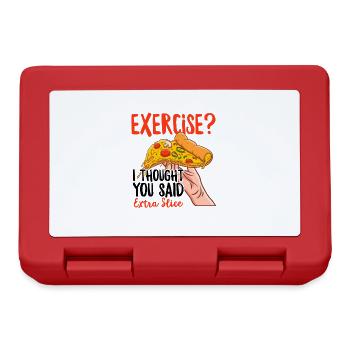 Conception de pizza pour hommes et femmes Fast-Food Drôle - Boîte à goûter - rouge - Devant