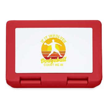 Dodgeball Player Gift Ball Games Dodgeball - Lunchbox - red - Front
