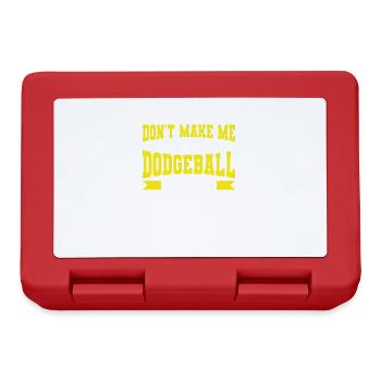 Dodgeball Player Gift Ball Games Dodgeball - Lunchbox - red - Front