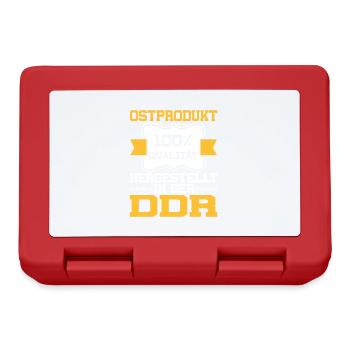 Ostprodukt Ostdeutscher Spruch DDR Ostdeutschland - Brotdose - Rot - Vorne