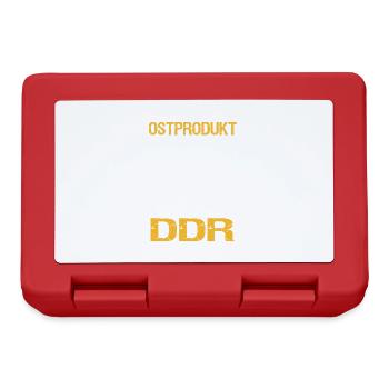 Ostprodukt Ostdeutscher Spruch DDR Ostdeutschland - Brotdose - Rot - Vorne