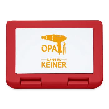 Wenn Opa Es Nicht Reparieren Kann Lustiger - Brotdose - Rot - Vorne
