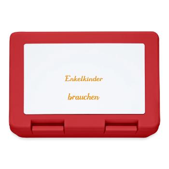 Opa Weil Enkelkinder Echte Helden Brauchen - Brotdose - Rot - Vorne