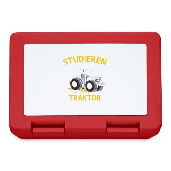 Traktor Fahren Nur Die Besten Trekker Bauernhof - Brotdose - Rot - Vorne