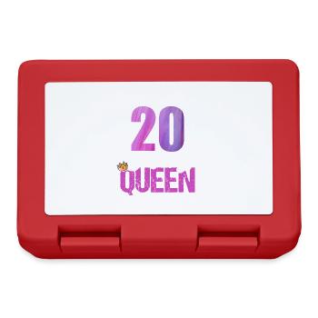 20 Years Old 20 Birthday Birthday Queen - Lunchbox - red - Front