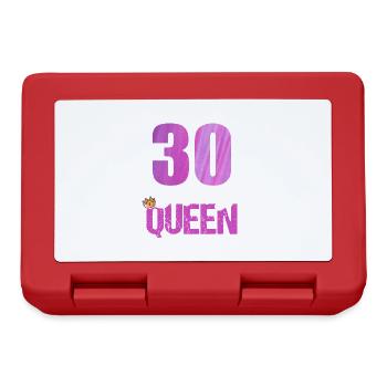 30 Jahre Alt 30 Geburtstag Birthday Queen - Brotdose - Rot - Vorne