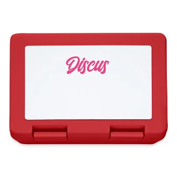 Discus Throw Discus Thrower Cadeau - Boîte à goûter - rouge - Devant