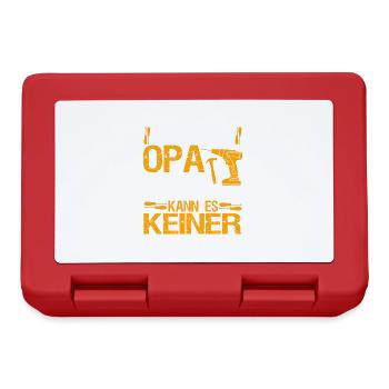 Wenn Opa Es Nicht Reparieren Kann Lustiger - Brotdose - Rot - Vorne