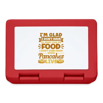 Pancakes Breakfast pancakes Fluffiger Flachk - Lunchbox - red - Front