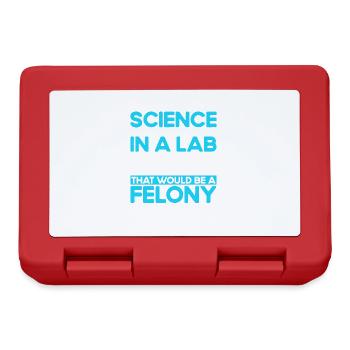 Chimie Cadeau Scientifique Chimiste - Boîte à goûter - rouge - Devant