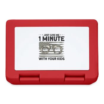 Handcuffs Correctional Officer Prison Guard - Lunchbox - red - Front