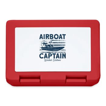Airboat Boat Captain Airboat Captain Gift - Lunchbox - red - Front
