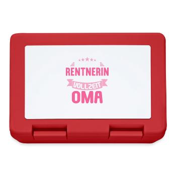 Rente 2023 Ruhestand Abschied Rentnerin 2023 - Brotdose - Rot - Vorne