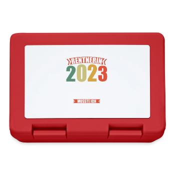 Rentner 2023 Rentnerin 2023 Rente 2023 - Brotdose - Rot - Vorne