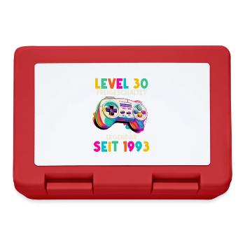 1993 Level 30 Jahre Gaming 30er 30 Geburtstag - Brotdose - Rot - Vorne