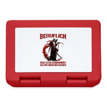 Beruflich schon immer was mit Menschen machen - Brotdose - Rot - Vorne