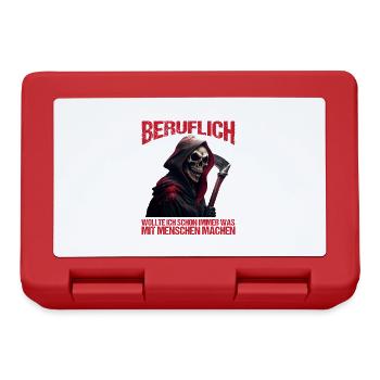 Beruflich schon immer was mit Menschen machen - Brotdose - Rot - Vorne