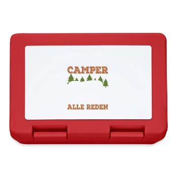Ich Bin Dieser Legendäre Camper Zelten Camping - Brotdose - Rot - Vorne