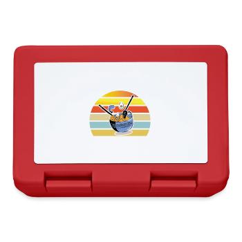 You Maki Miso Happy Sushi Ramen Japanese Kawaii - Lunchbox - red - Front