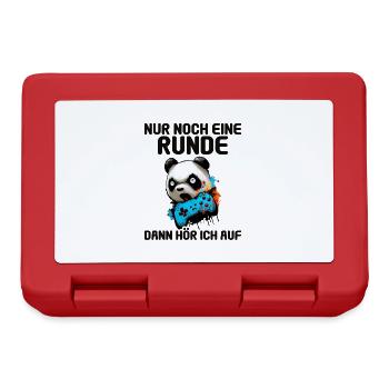 Nur noch eine Runde dann hör ich auf Kinder Gaming - Brotdose - Rot - Vorne