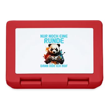 Nur noch eine Runde dann hör ich auf Kinder Gaming - Brotdose - Rot - Vorne