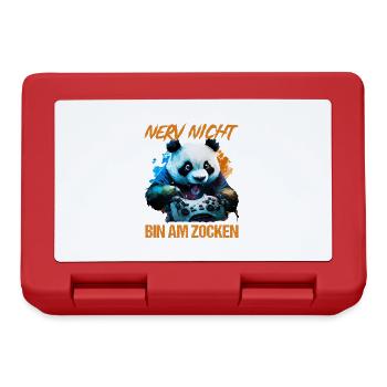 Nur noch eine Runde dann hör ich auf Kinder Gaming - Brotdose - Rot - Vorne