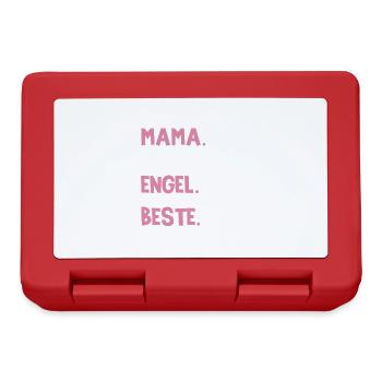 Mama Heldin Beschützerin Engel Die Beste Mutter - Brotdose - Rot - Vorne