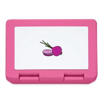 Zwiebelliebhaber, ironisches Sprichwort, - Brotdose - Pink - Vorne