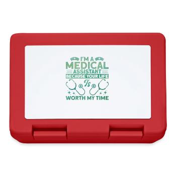 Zertifizierte medizinische Assistentin Medizinisch - Brotdose - Rot - Vorne
