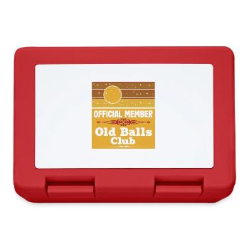 Offizielles Old Balls Club-Geburtstags-Outfit Für - Brotdose - Rot - Vorne