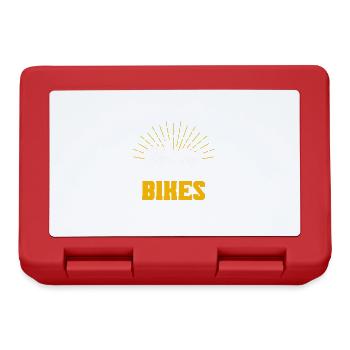 Liegerad Liegeradfahrer Radfahrer - Brotdose - Rot - Vorne