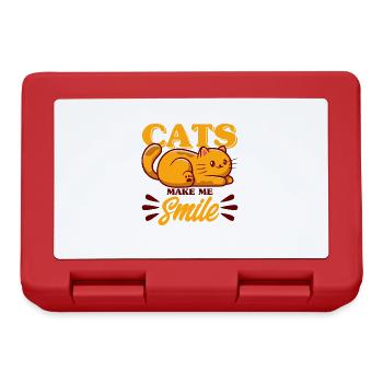 Cats lovers cat parents cats sayings - Lunchbox - red - Front