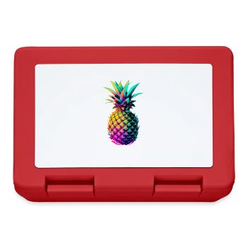EDM Musik Rave Festival Ananas Techno - Brotdose - Rot - Vorne