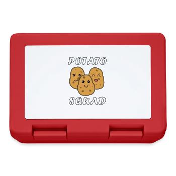 Potatoe Squad Team Vegetable Ironic Saying Hobby - Lunchbox - red - Front
