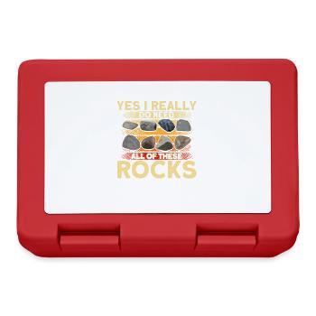 Rock Collecting Geology Geologist - Lunchbox - red - Front
