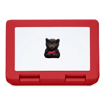 Désolé, mais mon chat est mon Valentin - Boîte à goûter - rouge - Devant