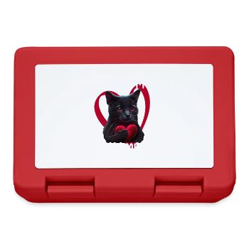 You are my Meow Meow Katze - Brotdose - Rot - Vorne