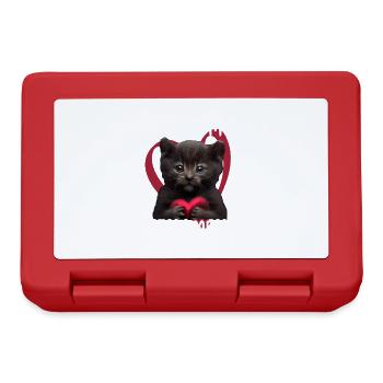 You are my Meow Meow Katze - Brotdose - Rot - Vorne
