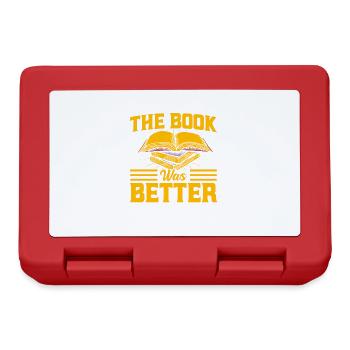 The book was better read book gift - Lunchbox - red - Front