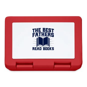 The Best Fathers Read Books Read Book Gift - Lunchbox - red - Front
