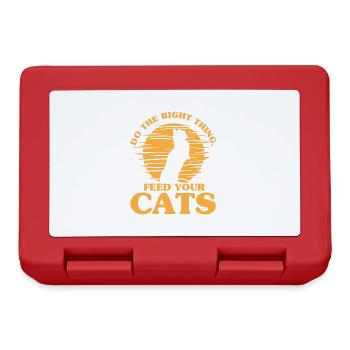Cat Mom Cat Parents Cat Lovers Gift - Lunchbox - red - Front