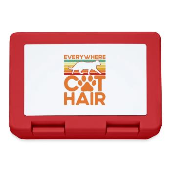 Cats lovers cat parents cats sayings - Lunchbox - red - Front