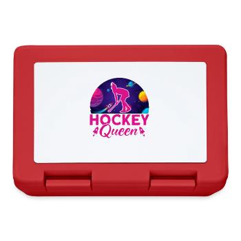 Hockey Queen Field Hockey Gift - Lunchbox - red - Front